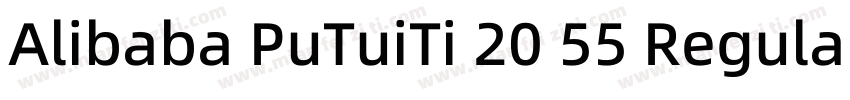 Alibaba PuTuiTi 20 55 Regular字体转换